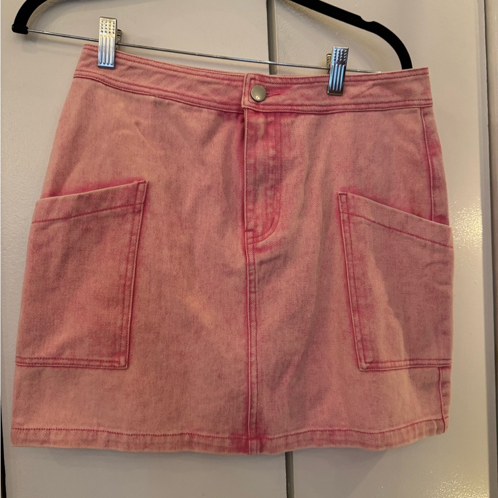 Le Lis Blush Pink Mini Skirt